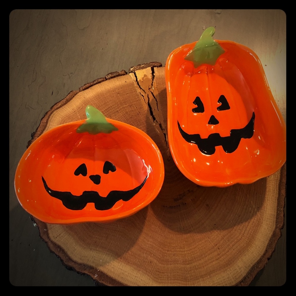 NWOT Pumpkin Candy/Chip Dishes 🎃🎃
